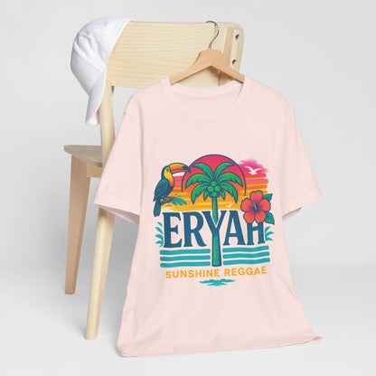 "ERYAH" Tropical Sunset Palm Tree Tee