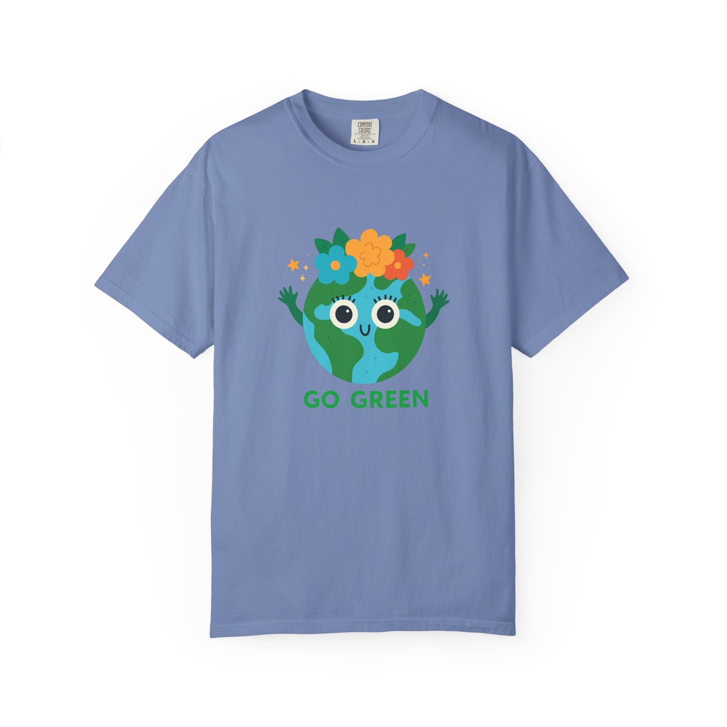 Happy Earth Day Tee - "GO GREEN" Cute Planet Design