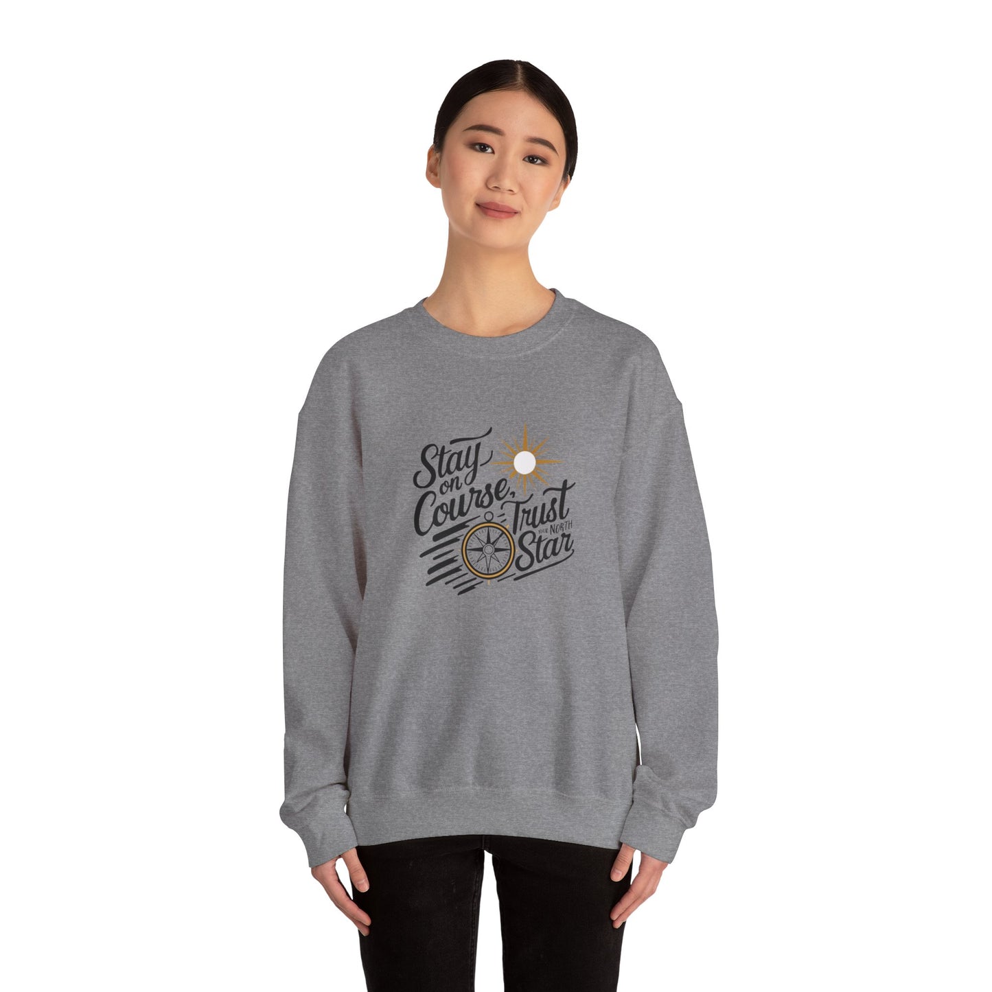 North star Sweatshirt | Cozy Unisex Crewneck | Inspirational Gift | Casual Wear | Reminder | Perfect for All Occasions