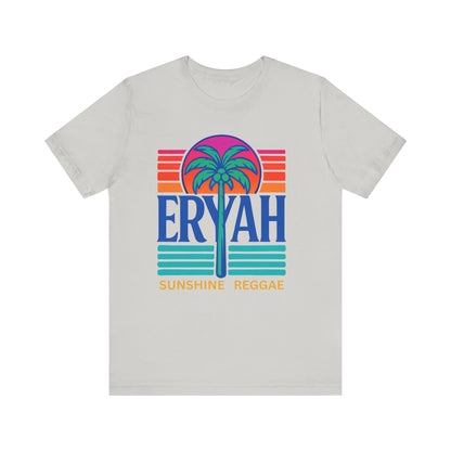 "ERYAH @ The   Space" Tropical Street Tee – Sunset & Palm Tree