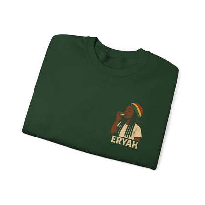 Eryah Rasta Crewneck Sweatshirt - Cozy Unisex Pullover, Perfect Gift for Music Lovers, Chill Style for Any Occasion