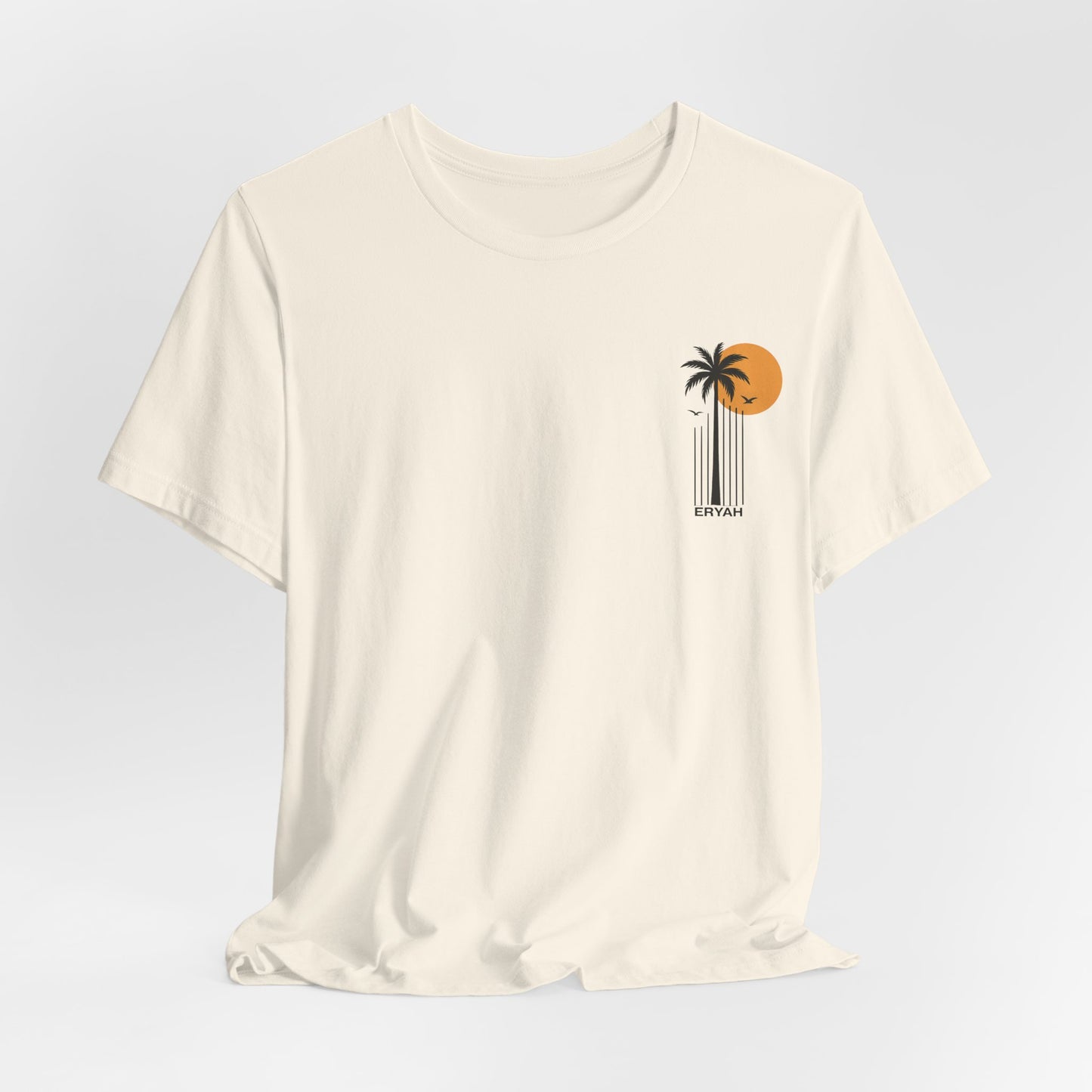 “ERYAH Sunset Palm Tee – Vintage Tropical Vibes”