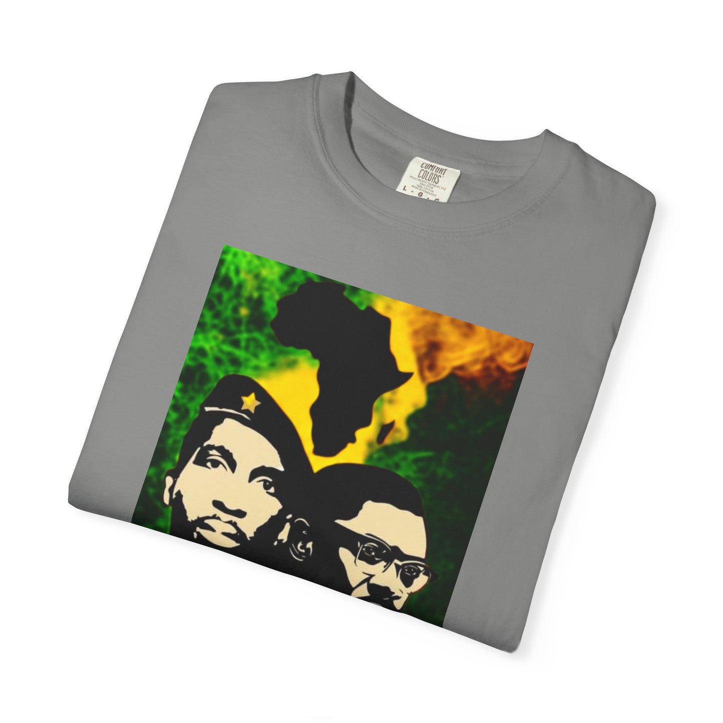 Heritage of Resistance: Sankara & Lumumba Africa Map Revolutionary Tee