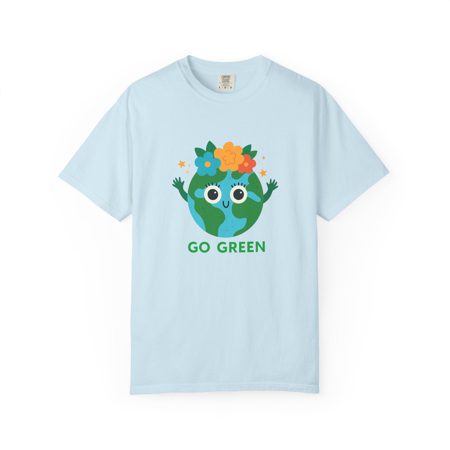 Happy Earth Day Tee - "GO GREEN" Cute Planet Design