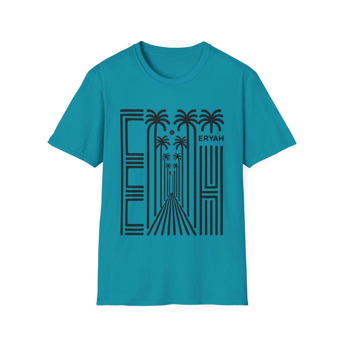 🌴 ERYAH "DESERT OASIS" PALM PATHWAY TEE — MINIMALIST WANDERLUST VIBES 🌴