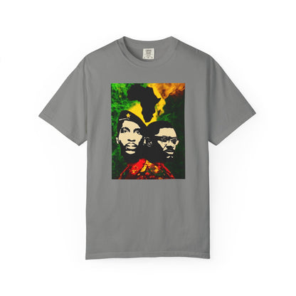 Heritage of Resistance: Sankara & Lumumba Africa Map Revolutionary Tee