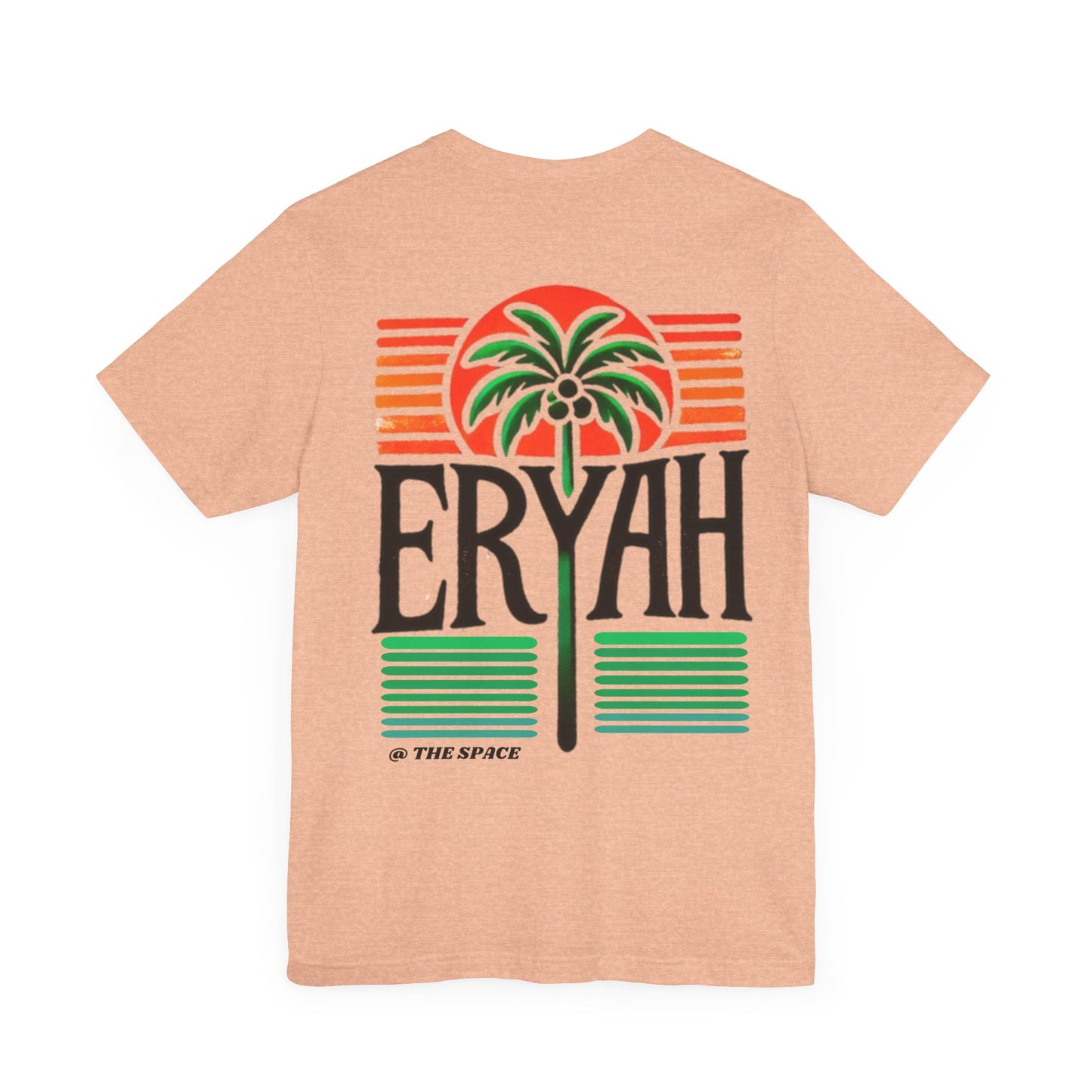 "ERYAH @ The Space" Tropical Street Tee – Sunset & Palm Tree