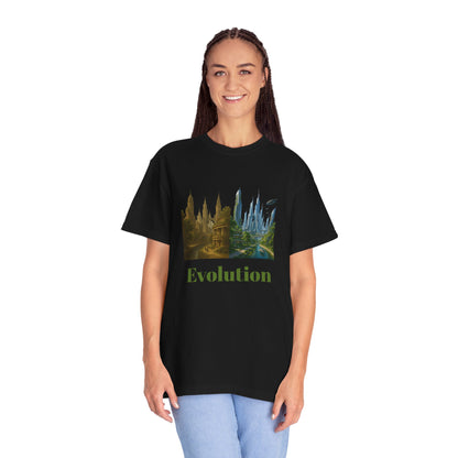 Transformative EVOLUTION Tee - Reflective City/Nature Print