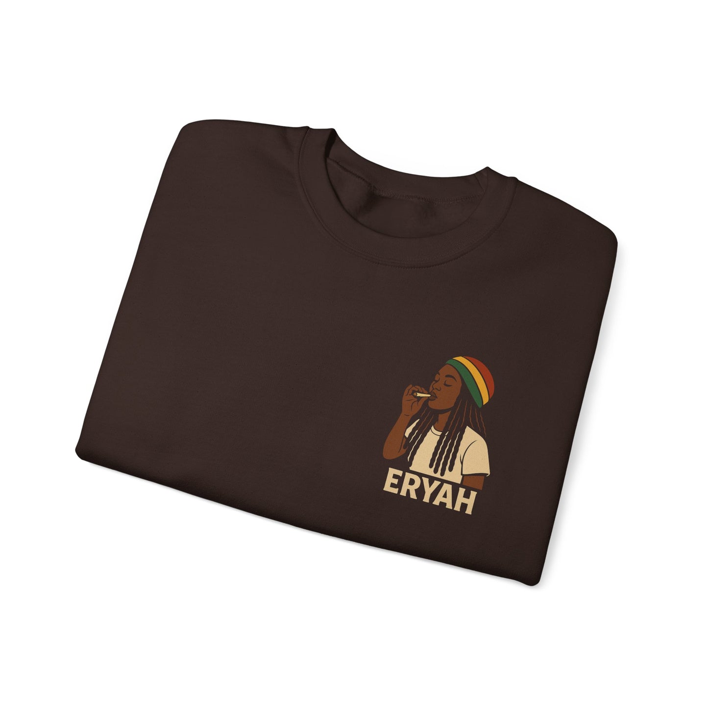 Eryah Rasta Crewneck Sweatshirt - Cozy Unisex Pullover, Perfect Gift for Music Lovers, Chill Style for Any Occasion
