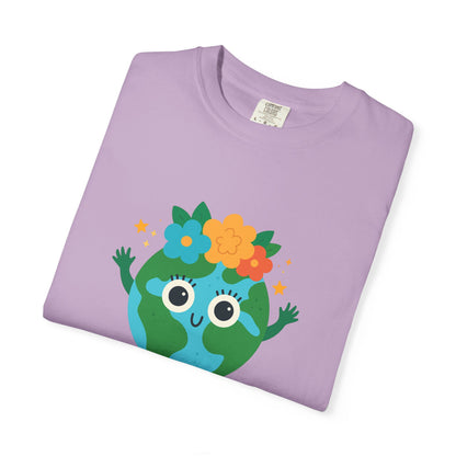Happy Earth Day Tee - "GO GREEN" Cute Planet Design