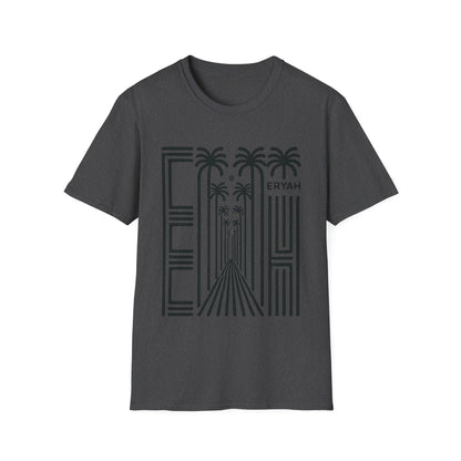 🌴 ERYAH "DESERT OASIS" PALM PATHWAY TEE — MINIMALIST WANDERLUST VIBES 🌴