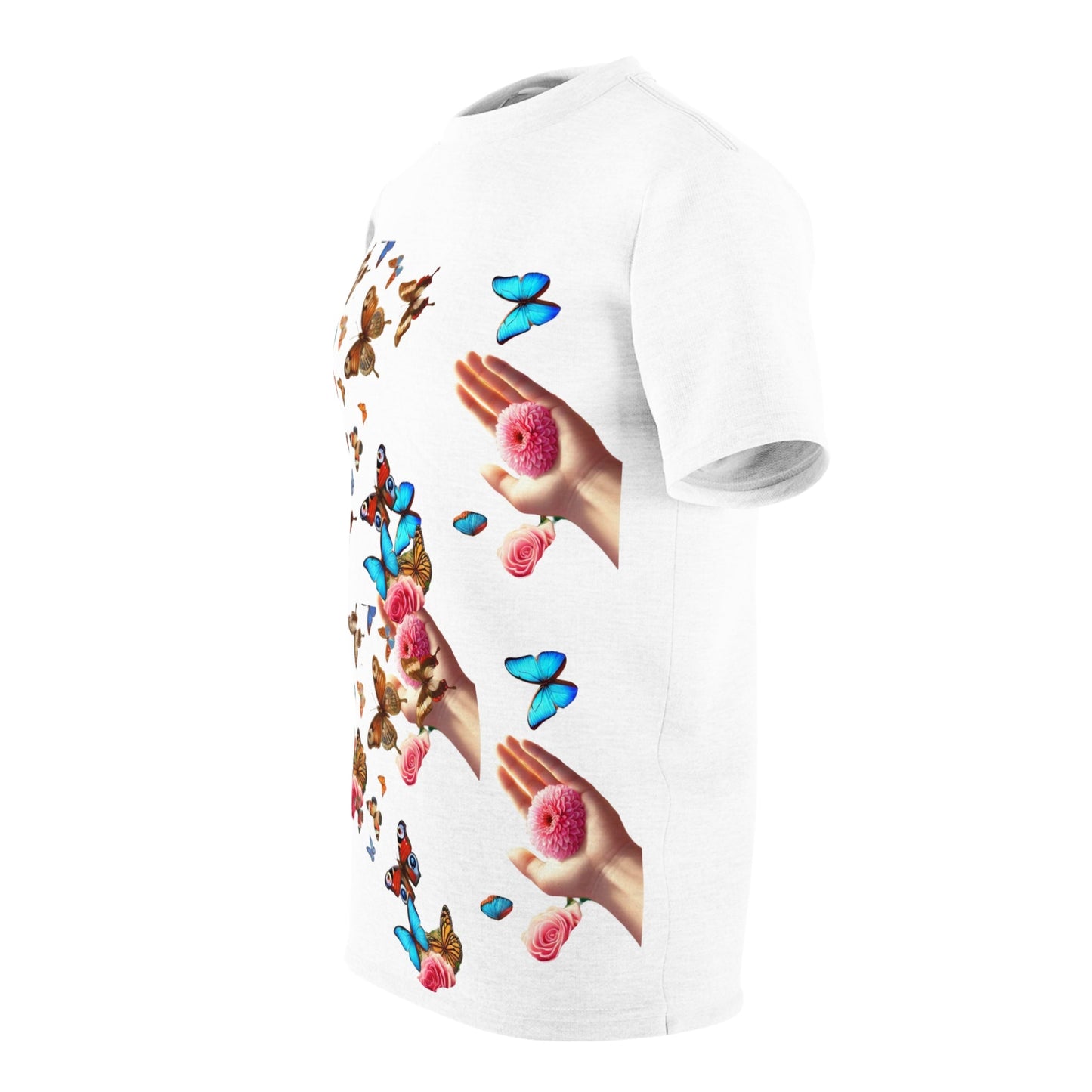 "Flutter Bloom – Handheld Harmony Edition Tee  "
