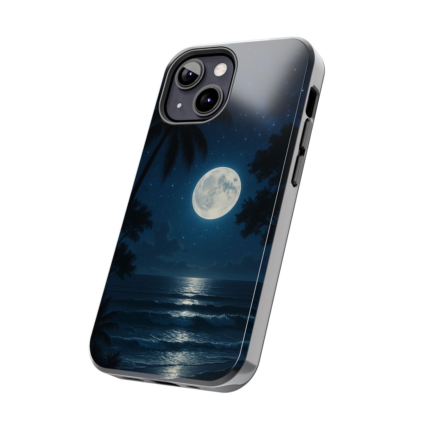 Moonlit Ocean Tough Phone Case, Starry Night Phone Protector, Beach Vibe Phone Cover, Gift for Ocean Lovers, Travel Accessories