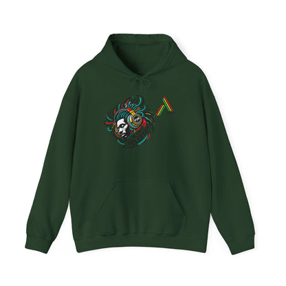 Bohemian Spirit Hooded Sweatshirt, Cozy Graphic Hoodie, Unique Sweatshirt for Casual Wear, Funny Gift for Friends, Festival Attire