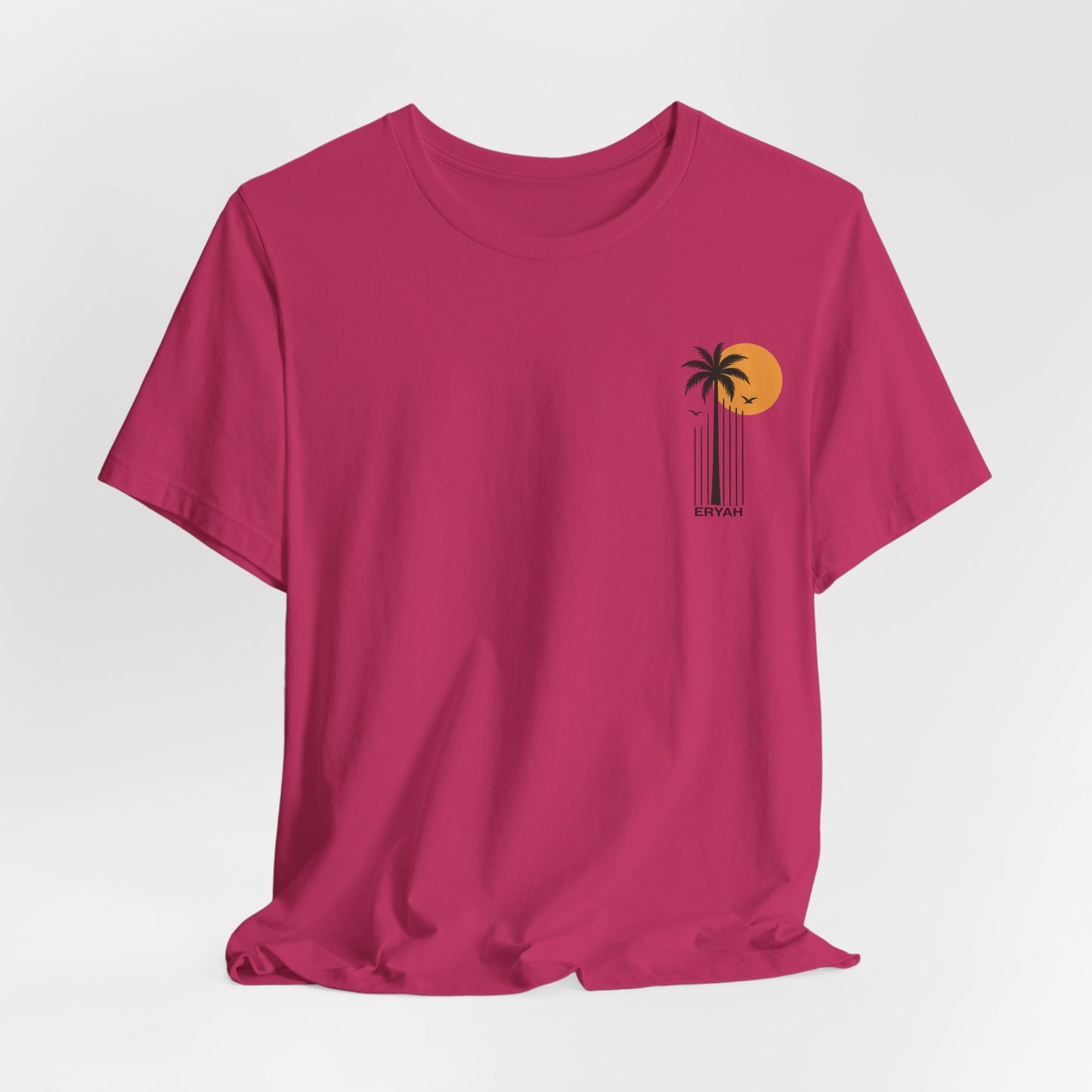 “ERYAH Sunset Palm Tee – Vintage Tropical Vibes”