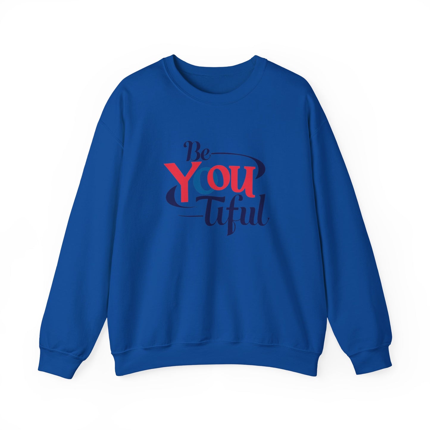 Be You Tiful Sweatshirt | Cozy Unisex Crewneck | Inspirational Gift | Casual Wear | Self-Love Reminder | Perfect for All Occasions