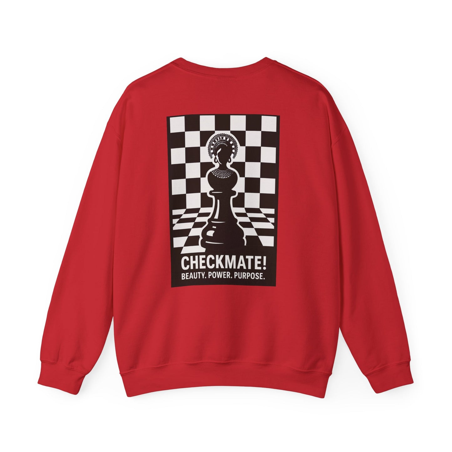 Chess Inspiration Crewneck Sweatshirt | Unisex Gift for Game Lovers, Checkmate Design, Cozy Fashion, Strategy Enthusiast Apparel
