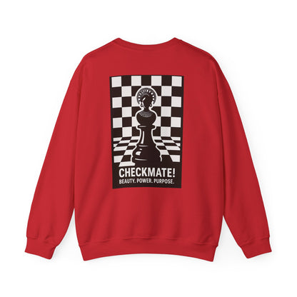 Chess Inspiration Crewneck Sweatshirt | Unisex Gift for Game Lovers, Checkmate Design, Cozy Fashion, Strategy Enthusiast Apparel