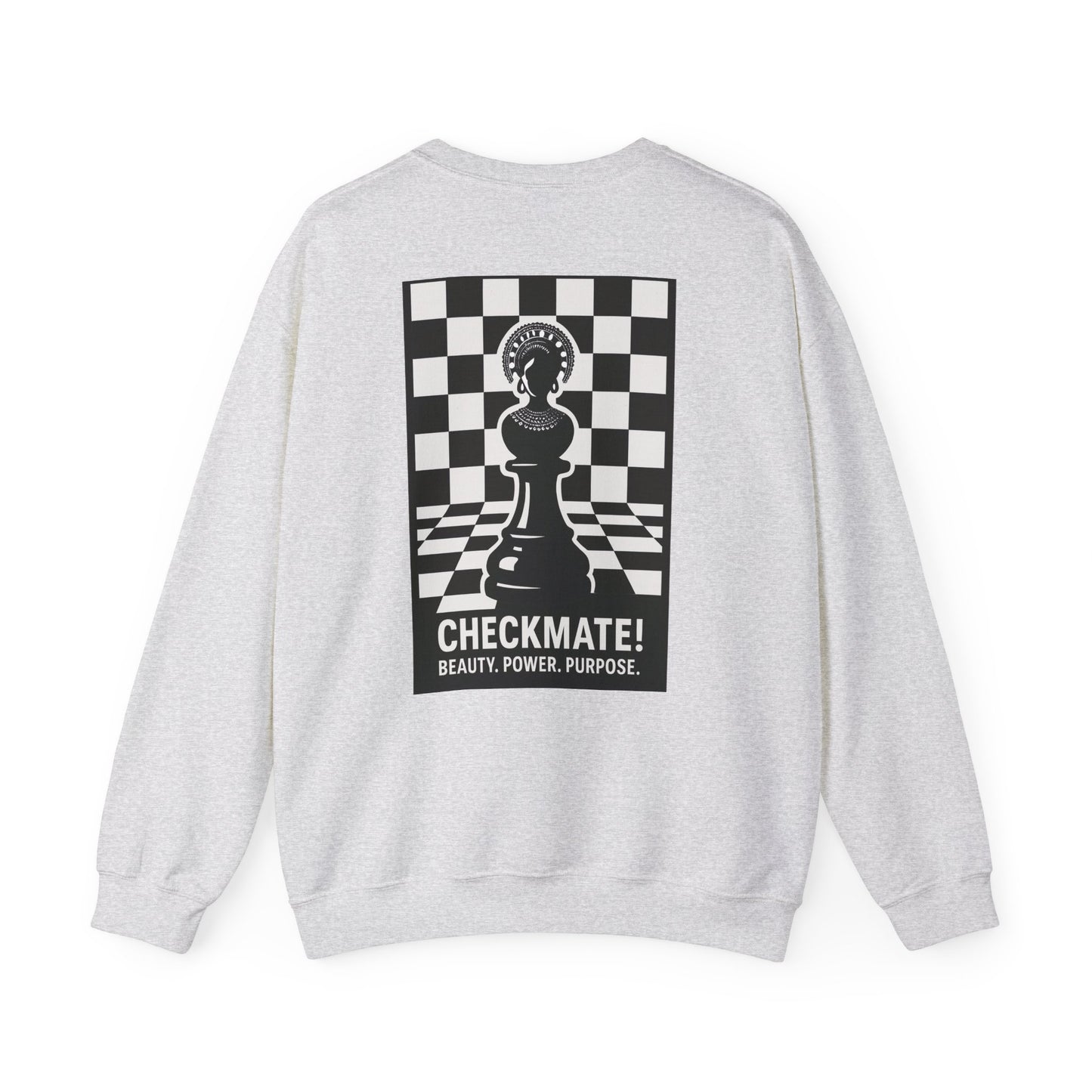 Chess Inspiration Crewneck Sweatshirt | Unisex Gift for Game Lovers, Checkmate Design, Cozy Fashion, Strategy Enthusiast Apparel
