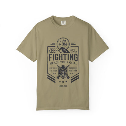 “KEEP FIGHTING” Motivational Military Tee by ERYAH
