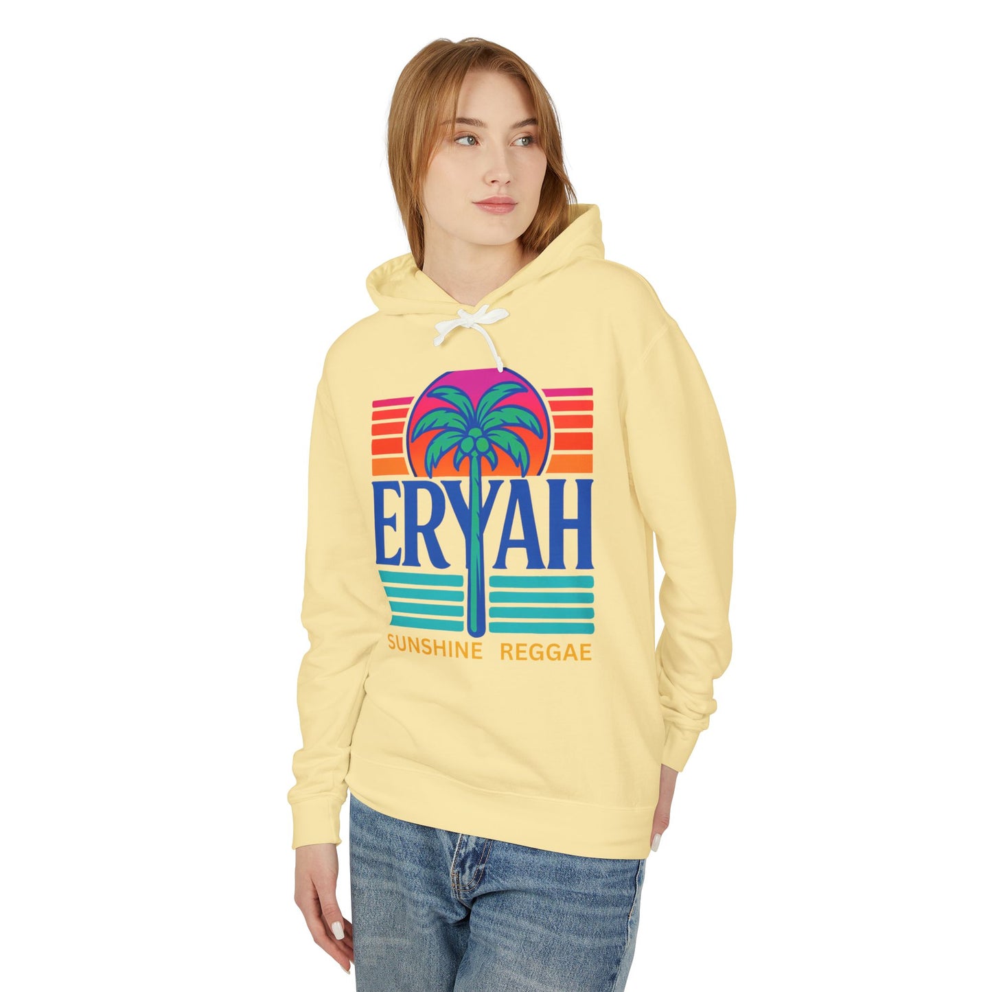 Erayh Tropical Palm Tree Lightweight Hoodie Sweatshirt - Unisex