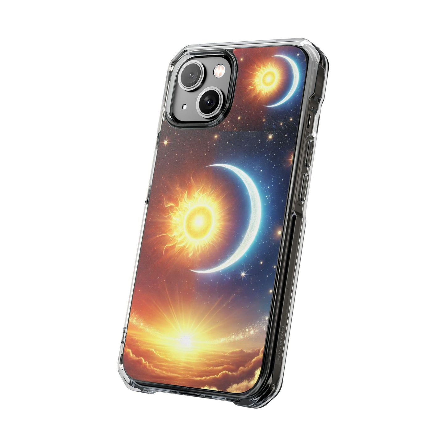 Cosmic Sun & Moon Design, Phone Case