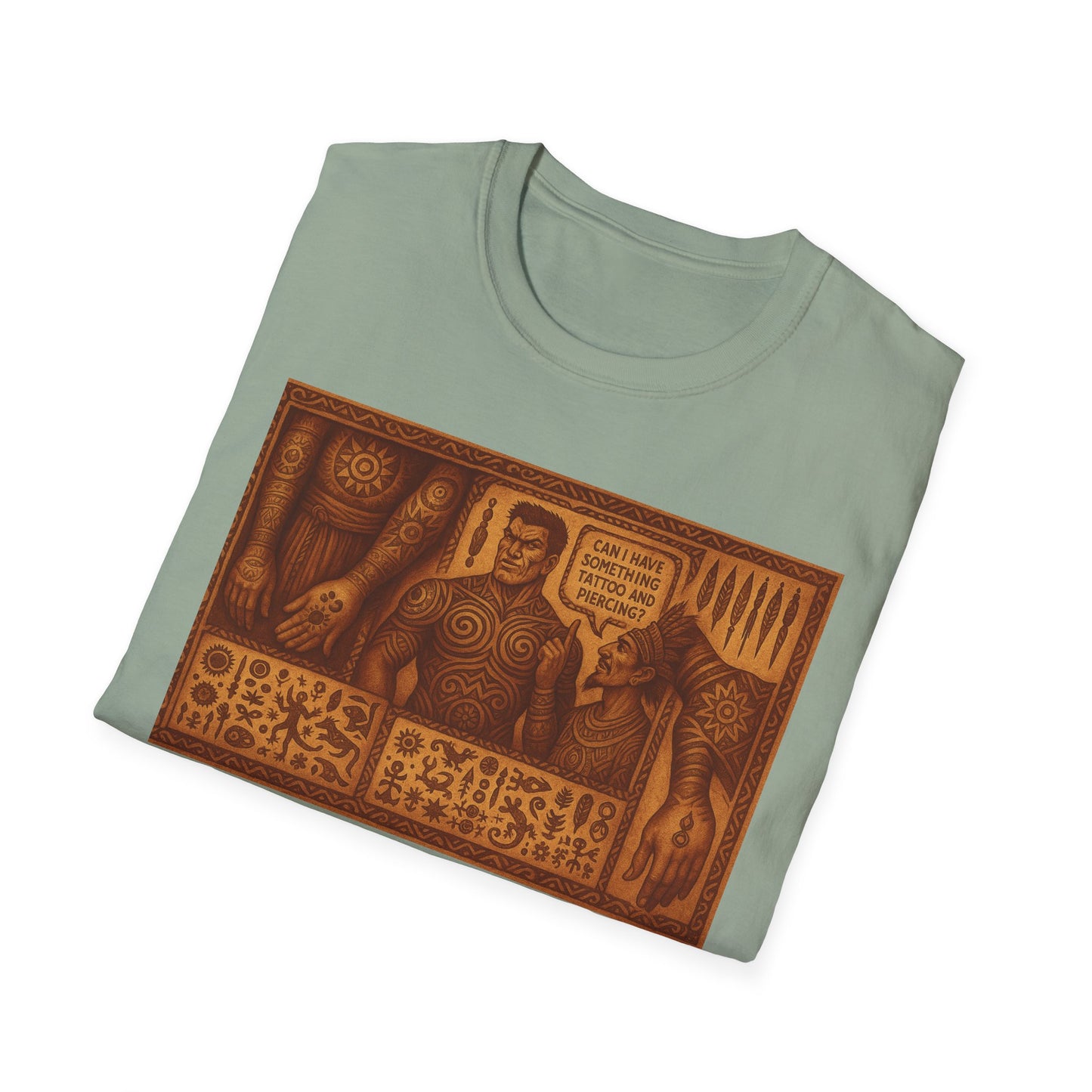 Tribal Legacy Unisex T-Shirt - Ancient Ink & Spirit Tee for Ink Lovers and Cultural Enthusiasts