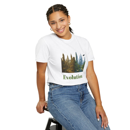 Transformative EVOLUTION Tee - Reflective City/Nature Print