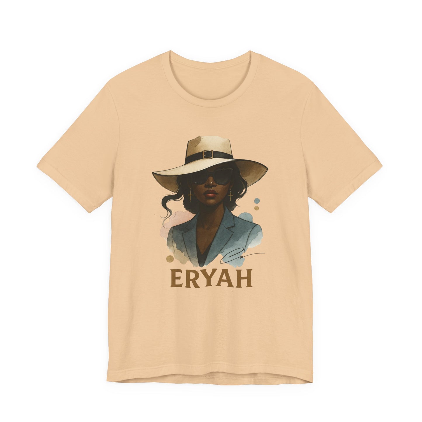 🎀 "Eryah Elegance" Portrait Tee – The Art of Mystique