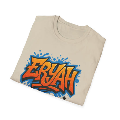 "ERYAH" Graffiti Urban – Street Art Rebellion Tee" 🎨 THIS AIN’T A SHIRT—IT’S A WALL YOU CAN WEAR 🎨