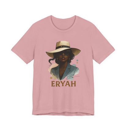 🎀 "Eryah Elegance" Portrait Tee – The Art of Mystique