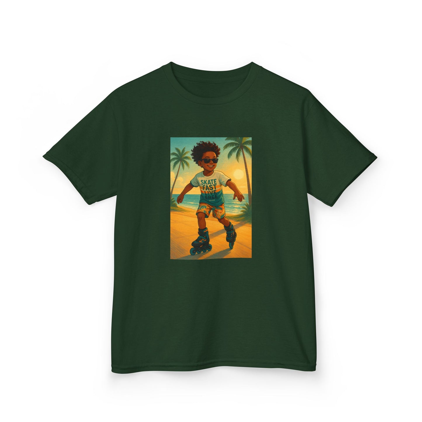 Kids Retro Rollerskater Tee