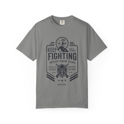 “KEEP FIGHTING” Motivational Military Tee by ERYAH