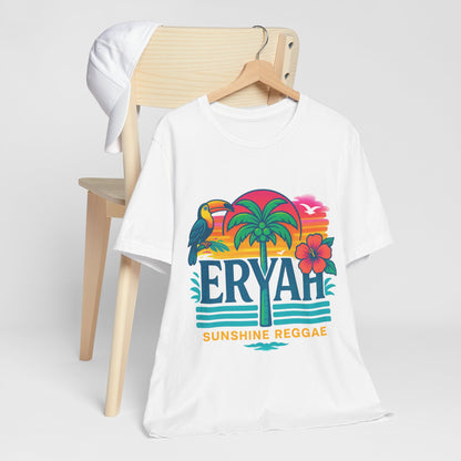 "ERYAH" Tropical Sunset Palm Tree Tee