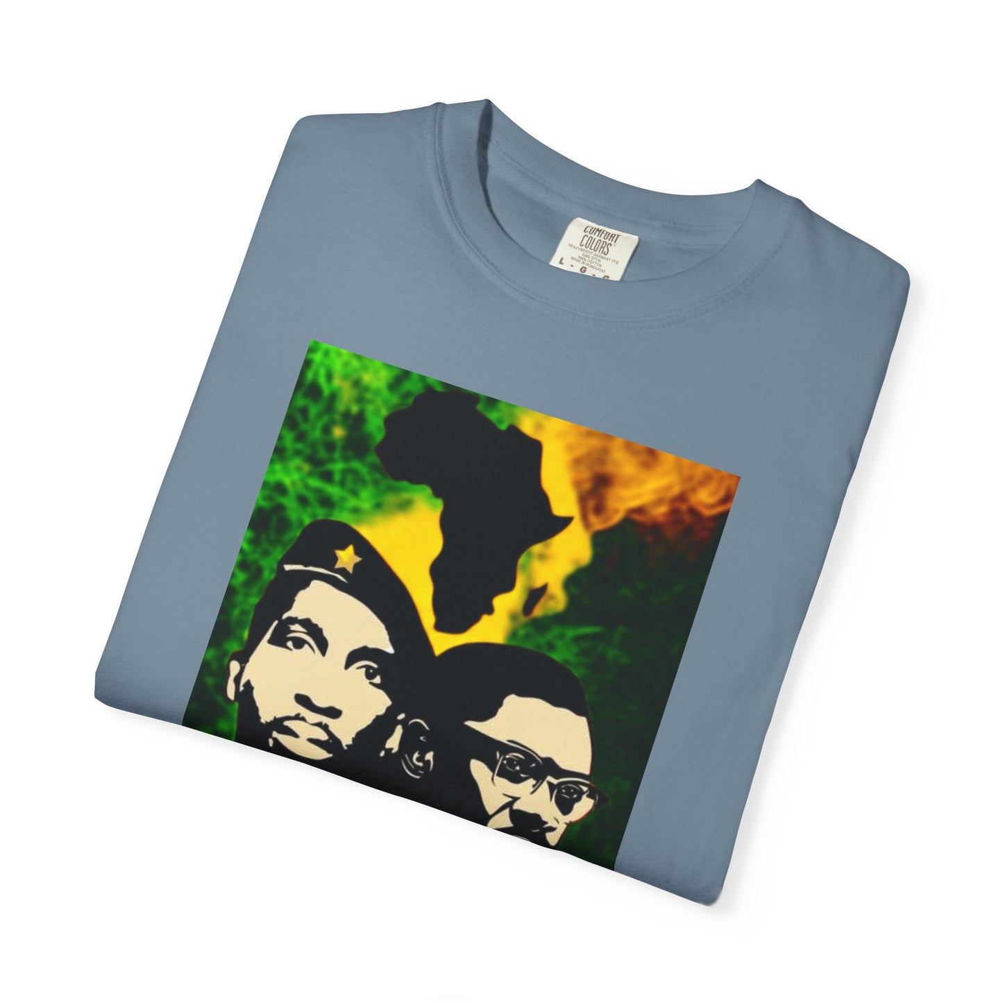 Heritage of Resistance: Sankara & Lumumba Africa Map Revolutionary Tee