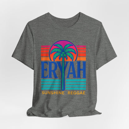 "ERYAH @ The   Space" Tropical Street Tee – Sunset & Palm Tree