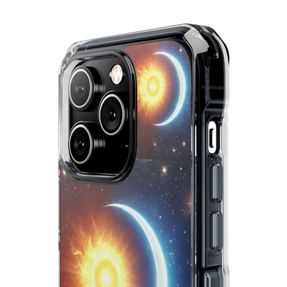 Cosmic Sun & Moon Design, Phone Case