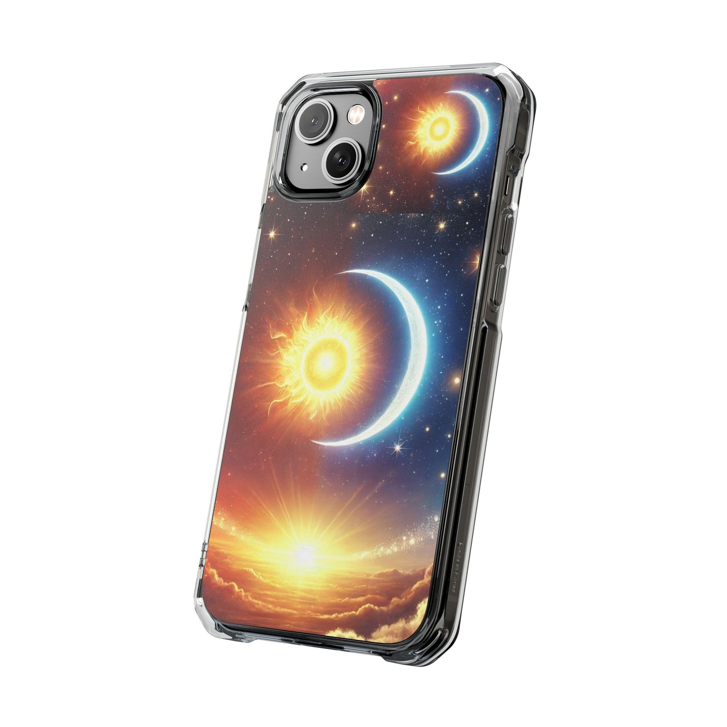 Cosmic Sun & Moon Design, Phone Case
