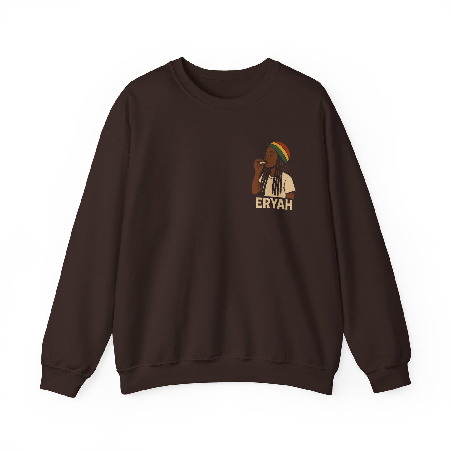 Eryah Rasta Crewneck Sweatshirt - Cozy Unisex Pullover, Perfect Gift for Music Lovers, Chill Style for Any Occasion