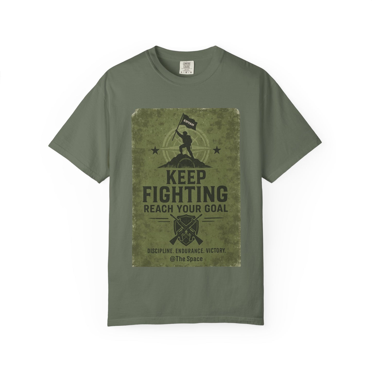 “KEEP FIGHTING” Motivational Military Tee by ERYAH