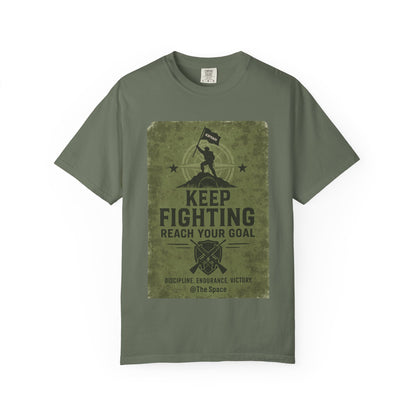 “KEEP FIGHTING” Motivational Military Tee by ERYAH