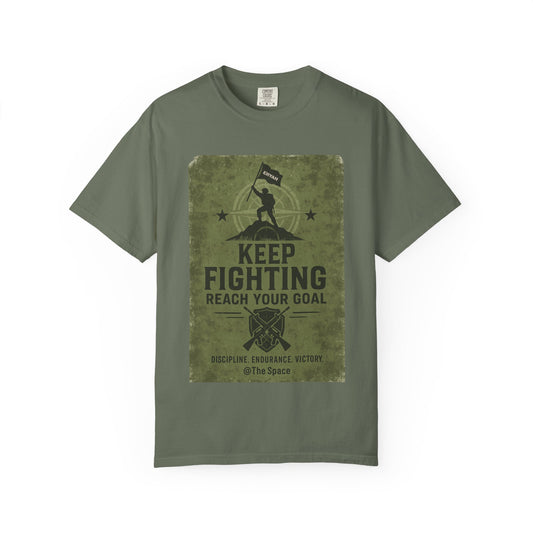 “KEEP FIGHTING” Motivational Military Tee by ERYAH