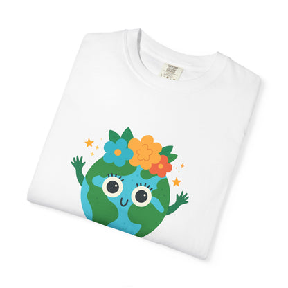 Happy Earth Day Tee - "GO GREEN" Cute Planet Design