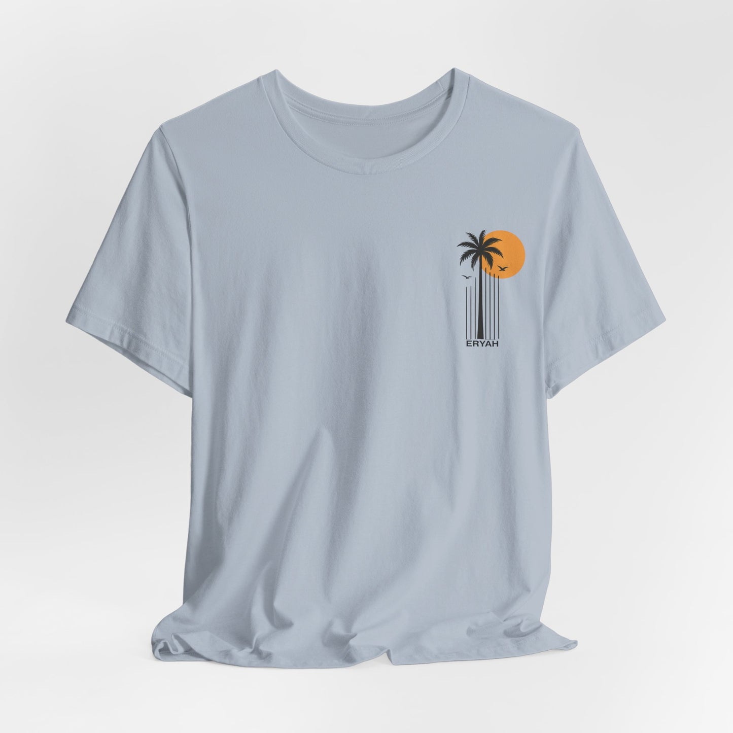 “ERYAH Sunset Palm Tee – Vintage Tropical Vibes”