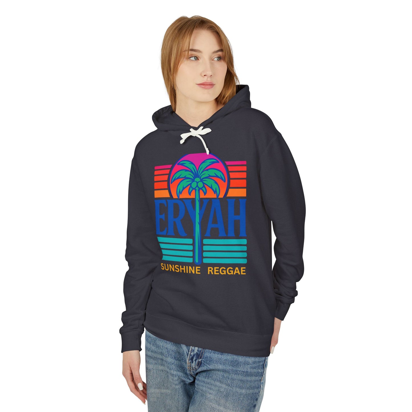 Erayh Tropical Palm Tree Lightweight Hoodie Sweatshirt - Unisex