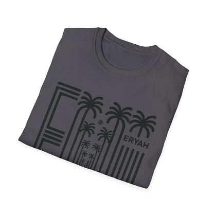 🌴 ERYAH "DESERT OASIS" PALM PATHWAY TEE — MINIMALIST WANDERLUST VIBES 🌴