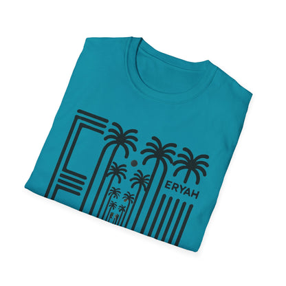 🌴 ERYAH "DESERT OASIS" PALM PATHWAY TEE — MINIMALIST WANDERLUST VIBES 🌴