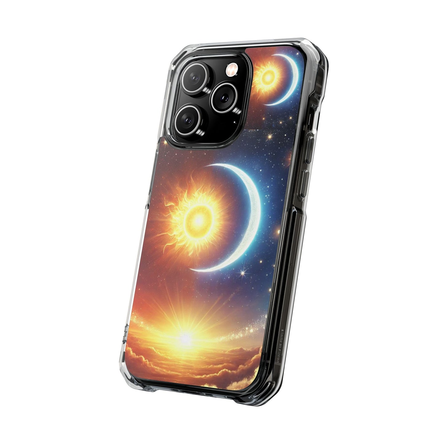 Cosmic Sun & Moon Design, Phone Case