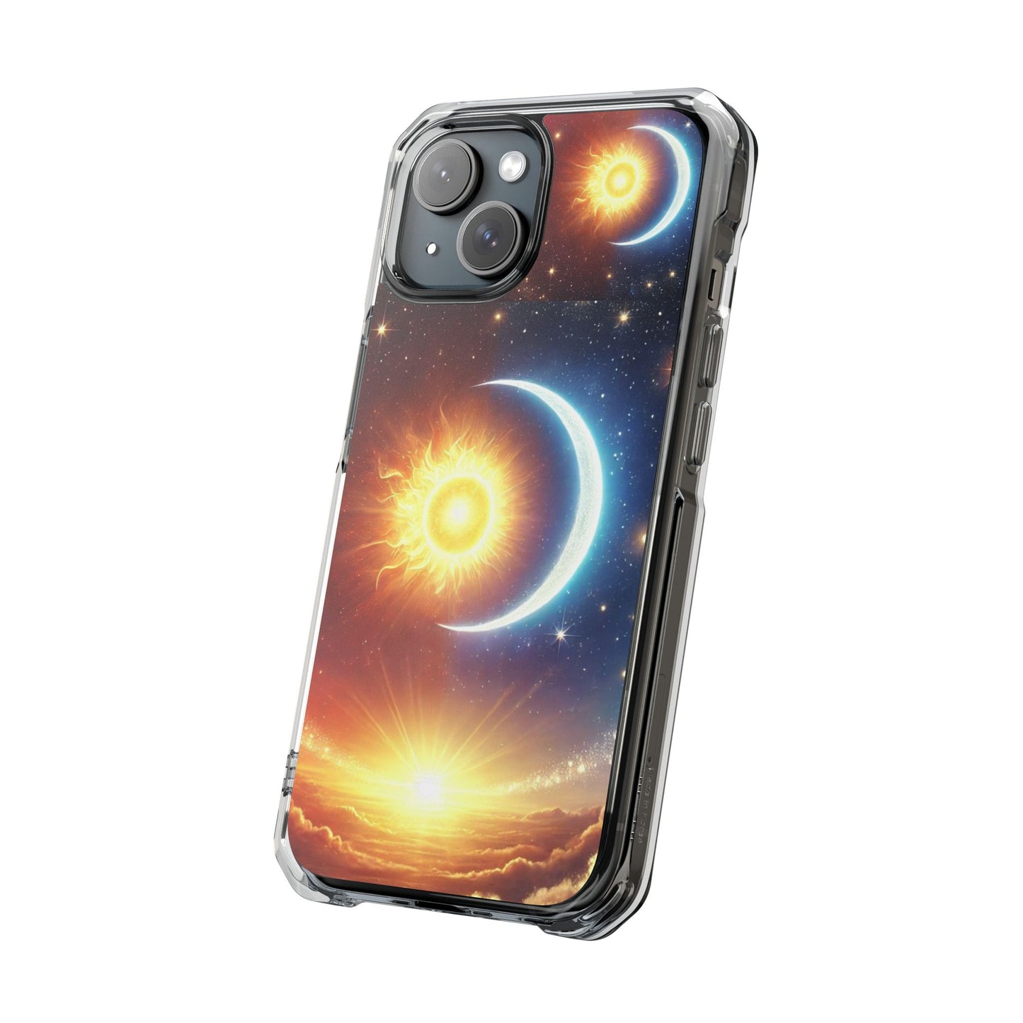 Cosmic Sun & Moon Design, Phone Case