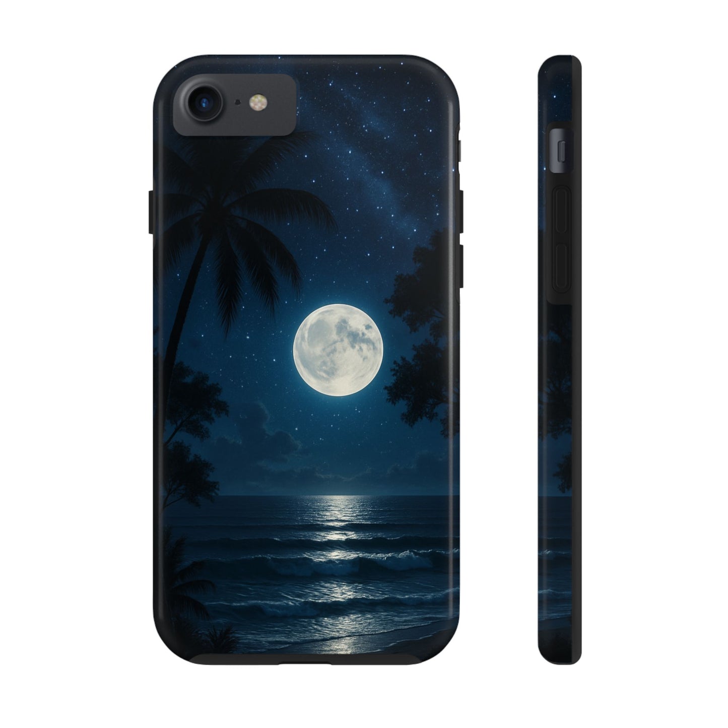 Moonlit Ocean Tough Phone Case, Starry Night Phone Protector, Beach Vibe Phone Cover, Gift for Ocean Lovers, Travel Accessories